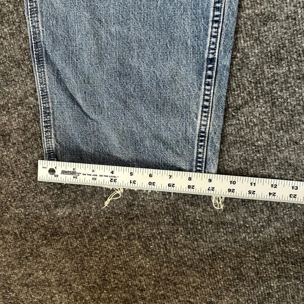 Wrangler Carpenter Jeans Mens Size 40 Blue Denim Relaxed Fit Distressed Workwear
